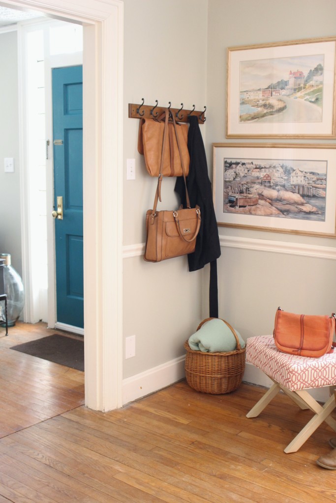 Coral and Teal Classic Living Room Interior Design