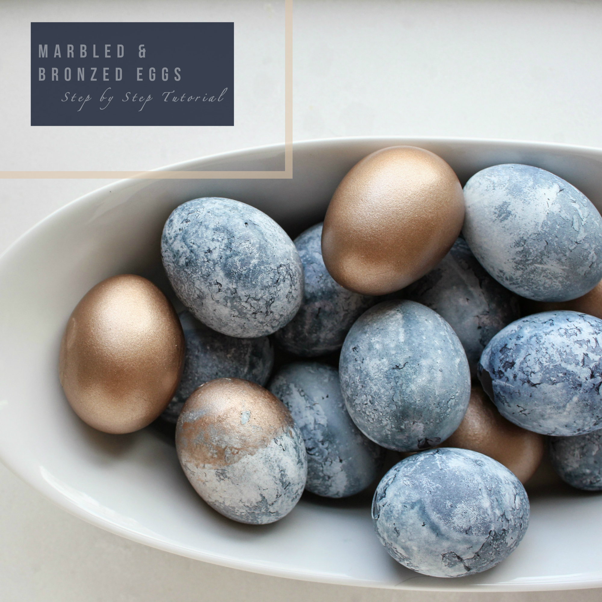 Marbled and Bronzed Eggs - Editorial Photo