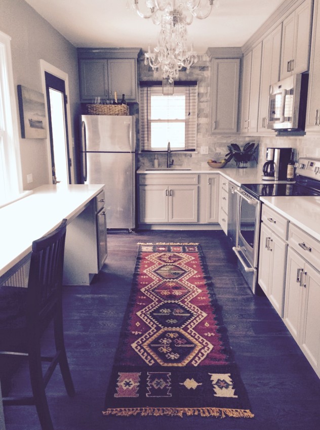 Classic Traditional Gray Gold and Marble Kitchen Renovation - Diamond Cabinets - DIY Before and After Photos